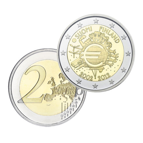 Euro 10 vuotta 2 euron erikoisraha 2012