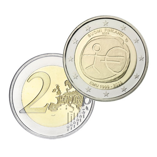 EMU 10 vuotta 2 euron erikoisraha 2009