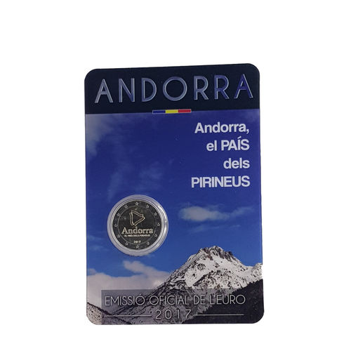 Andorra 2 euroa 2017 - maa Pyreneillä