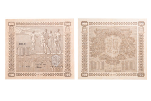 100 mk seteli 1939 Suomi