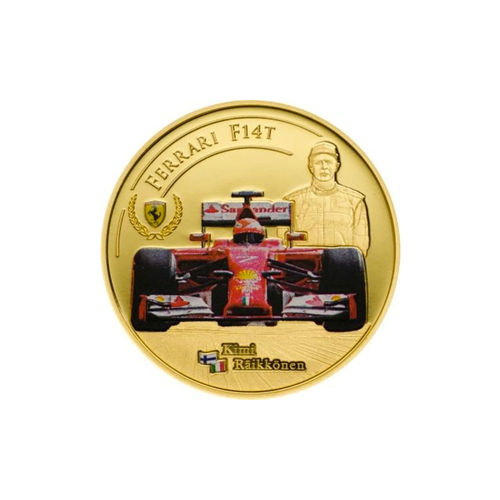 Kimi Räikkönen Ferrari kultaraha - Lyöntimäärä 700 kpl