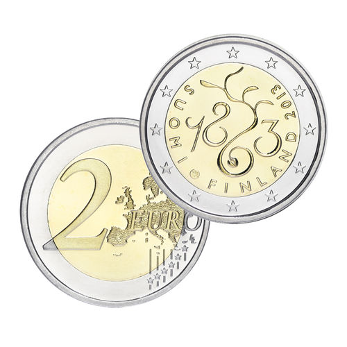 2 euroa Suomi 2013 - Vuoden 1863 valtiopäivät 150v PROOF