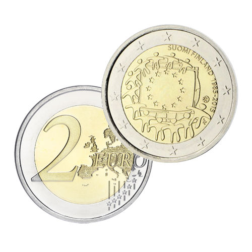 2 euroa Suomi 2015 - EU-lippu 30 vuotta PROOF