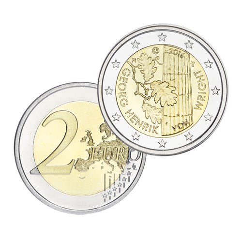2 euroa Suomi 2016 - Georg Henrik von Wright PROOF