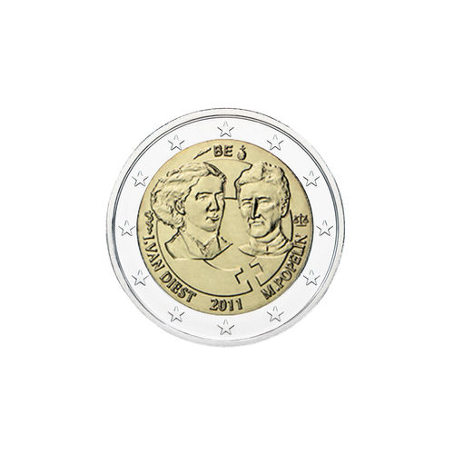 2 euroa Belgia 2011 - Kansainvälinen naistenpäivä 100 vuotta