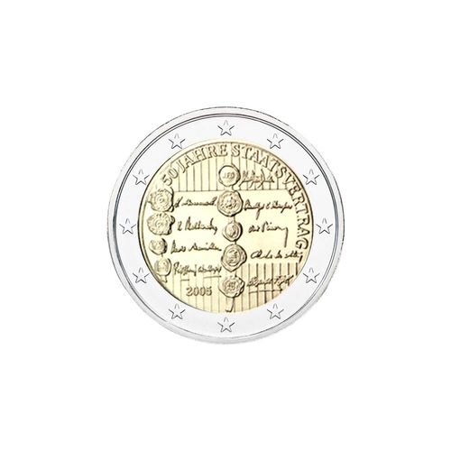 2 euroa Itävalta 2005 - Valtiosopimus 50v
