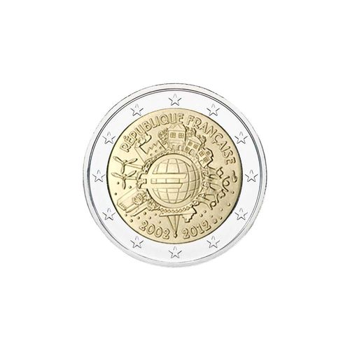 2 euroa Ranska 2012 - Euro 10 vuotta