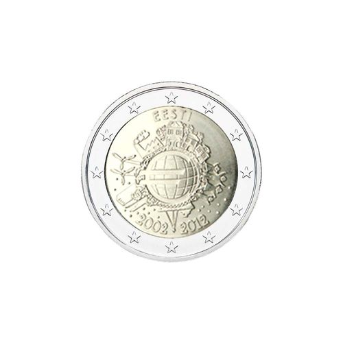 2 euroa Viro 2012 - Euro 10 vuotta