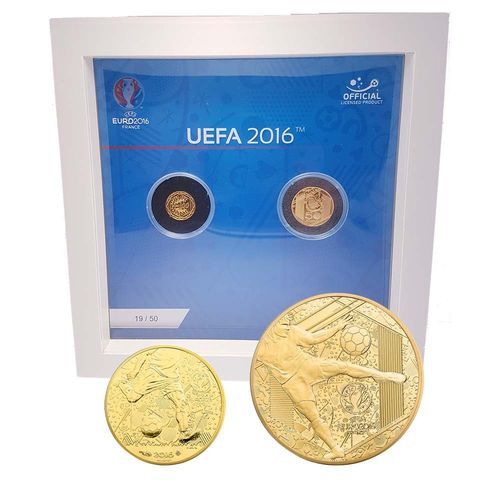 Jalkapallon EM-kisat kultaeurot UEFA - Sarjan valmistusmäärä 50 kpl
