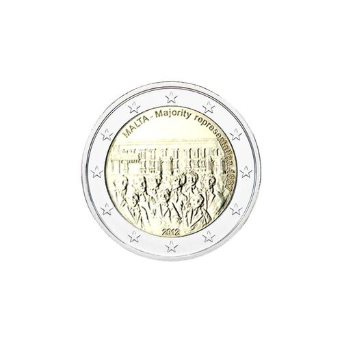 2 euroa Malta 2012 - Lyöntimäärä 5000 kpl