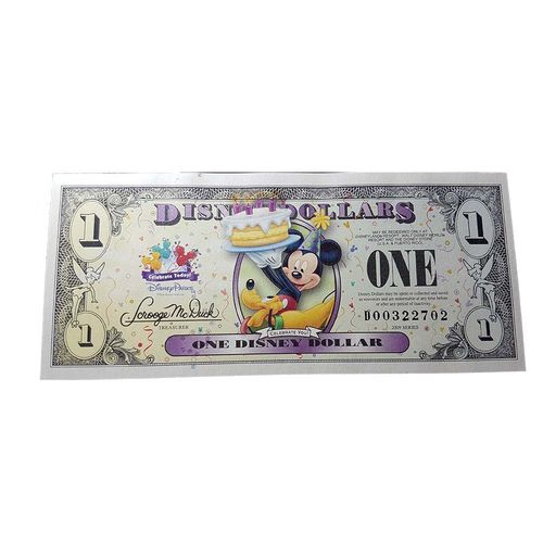 Mikki Hiiri & Pluto Disneyland seteli - 1 dollaria 2009